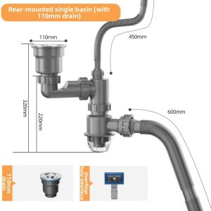 Washing Basin Drainage Pipe Accessories