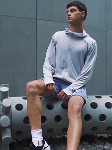 CalceNubes เสื้อกันแดดผู้ชายฤดูร้อนบางเบาระบายอากาศกลางแจ้งเรียบง่าย