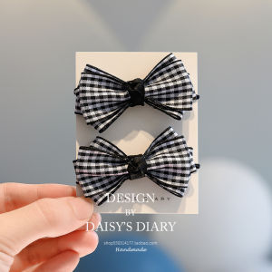 Preppy Style Gingham Bow Hair Rope Childrens Rubber Band Does Not Hurt Hair Girl Hair Band Little Girl Hair Rope Princess Hair Accessories
