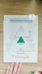 Tiny Cubs 100% Handmade/Pre-Order Educational Toddler Busy Book/Quiet Book 安静书 with Montessori Approach Early Learning - Shapes