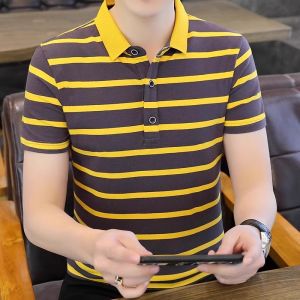 TUCANO | Cotton Stripe Short Sleeve Mens Polo Shirt 2026 New Summer Lightweight