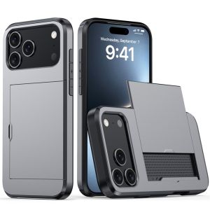 Ốp Điện Thoại iPhone Air 12/13/14/15/16/17/18 Pro Max Chống Sốc Cứng Cáp Chất Liệu PC Có Khe Đựng Thẻ Ví Trượt Bảo Vệ Chắc Chắn