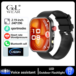 laxasfit | G.L Wear 2026 New Sports Smartwatch Bluetooth Call LED Flashlight Multifunction Outdoor For Men Women