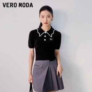 Vero Moda | Áo Phối Cổ Peter Pan Tay Bồng Ngọt Ngào Đeo Được