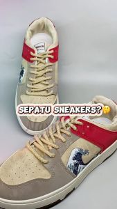 Sepatu Sneakers Casual Pria Kulit PU Leather Import Premium Quality Canvas Mens Shoes Running Sport Vintage New Model Skena Import Terbaru Tali Rami Sepatu Sneaker Formal Bisnis Olahraga Cowok Jalan Santai Bergaya Keren Sol Karet Tebal COD - SP-04