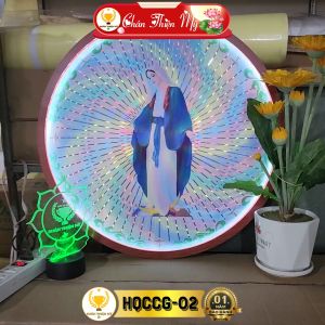 Hào Quang Cơ Công Giáo Đức Mẹ Maria CHÂN THIỆN MỸ Đèn Trang Trí Bàn Thờ Cho Tượng Chúa Tượng Đức Mẹ HQCCG-02