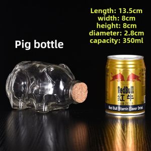 DIY Ocean Bottle Transparent Lucky Star Wood Stopper Glass Bottle Drifting Bottle Rainbow Bottle Wish Bottle Starry Sky Material