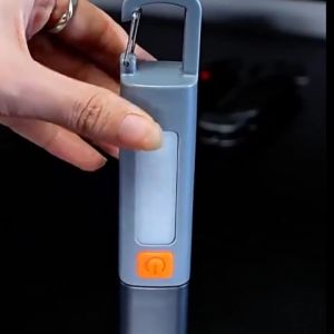 LED Flashlight Torch Light with Hook Super Bright Flashlight USB Rechargeable Hiking Fishing  for Outdoor Camping Light