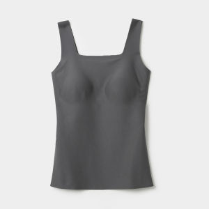Seamless Wide Shoulder Ladies Vest No Bra Needed Outerwear Four Seasons Style Womens Underwear/Tank Tops/Simple Design