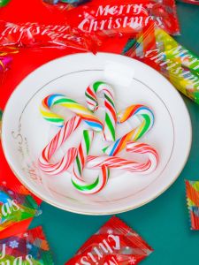 Christmas Candy Candy Creative Christmas Eve Gift Online Red Rainbow Small Crutch Lollipop Bulk Fruit Candy