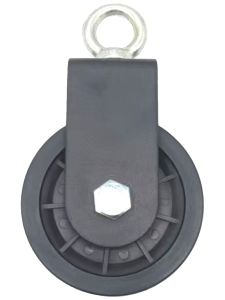 Fitness Equipment Set with 70mm 90mm 100mm Plastic Wheel U-Shaped Iron Stand Ring Aluminum Alloy Wheel Hardware Mechanical Wheel