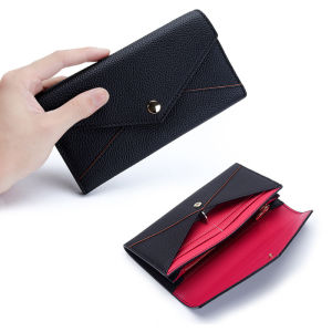 MEIFEI | Genuine Leather Wallet Large Capacity Phone Friendly