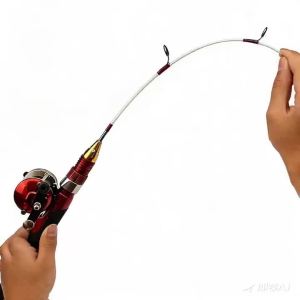 Cần Câu Cá Mùa Đông Ngắn 50cm 58g Cần Câu Cá Chép Mini 2 Khúc Combo Cần Câu Tay Quay Dụng Cụ Câu Cá Ngoài Trời