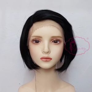 Ryuuta Wig Lace Front Wig Bob Pendek Aerum Rambut Asli