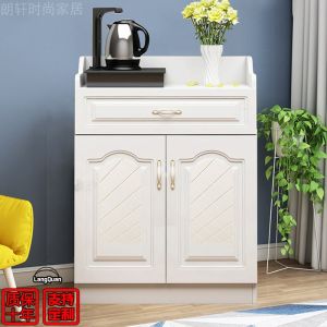 Tea Cabinet European-Style Minimalist Sideboard Office Multi-Functional Wall Cabinet Living Room Lower Bucket Cabinet Water Dispenser Cabinet