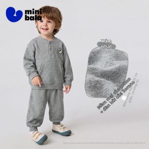 MINI BALA | Bộ Đồ Bé Trai/Bé Gái Co Dãn Thoải Mái Mùa Thu 2026
