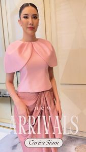 เสื้อผ้าไหมเกรดพรีเมี่ยม ทรงดอกบัว ผสมผสานแนวไทย เนื้อผ้ามีความนุ่ม 5760 วัน