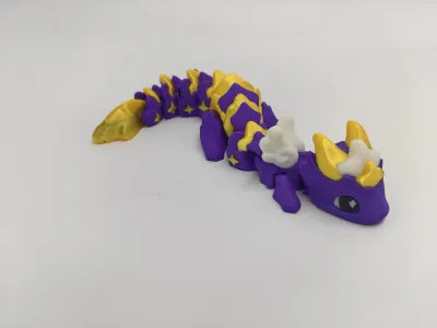 3D Printed Star Dragon Toy Cute Cartoon Mini Decoration Lovely Explosive Plaything Small Gift Animal Doll Realistic Simulation