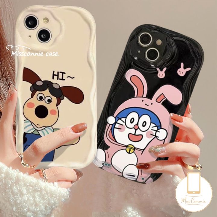 MissConnie Cartoon Doraemon Rabbit Case Compatible for iPhone