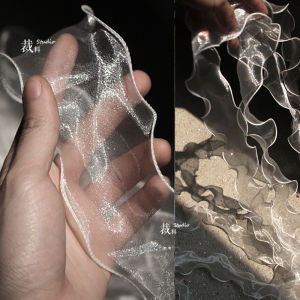 ผ้าตกแต่งขอบฟองน้ำสไตล์อิสรภาพ ผ้าลายทาง ผ้าสำหรับตกแต่งเสื้อผ้า งานฝีมือ DIY ผ้าตกแต่งชิ้นส่วนอื่นๆ