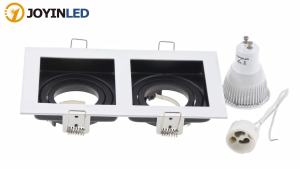 1/10PCS GU10 MR16 Recessed Ceiling Spotlight Round Square Ceiling Downlight Aluminium Alloy Ceiling Spot Light Frame for Indoor