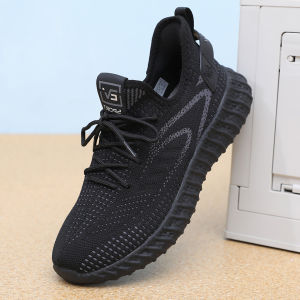 BURUIJING | Fall New Mens Shoe Breathable Flyknit Sport Casual Shoe