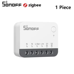 Sonoff | SONOFF ZBMINIR2 Extreme Zigbee Smart Switch Detach Relay External Switch Remote Control via eWeLink Compatible With Zigbee Hub