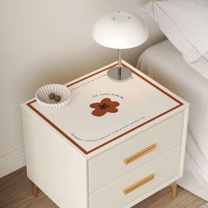 Modern Minimalist Bedroom Nightstand Mat Protector Waterproof Dustproof Silicone Tablecloth Washer Cover Pad Home Fabric Art