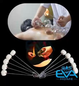 Set 5 Cây Bông Mồi Lửa Giác Hơi / Phụ Kiện Que Đốt - Cây Rọi - Cây Châm Lửa - Dùng Cho Cốc Giác Hơi Thuỷ Tinh