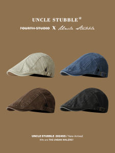 หมวกเด็กชายสไตล์อเมริกันย้อนยุคแบบลำลองสำหรับทุกฤดูกาล หมวกเด็กผู้หญิงทรงปากเป็ดแบบลำลอง หมวกนักวาดภาพ หมวกนักเขียน