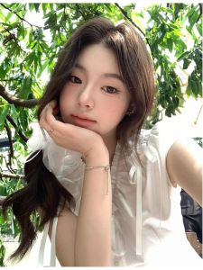 French Elegant Design Short Sleeve Shirt Womens Butterfly Knot Tie Shirt Trendy Fashion Sun Protection Clothing V-neck Regular Sleeve Length