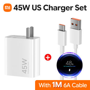 Xiaomi | Original 45W 33W Xiaomi Charger EU US Turbo Fast Charge Adapter Type C Charger Cable for Redmi Note 14 15 Pro 13 12 Poco X7 M7