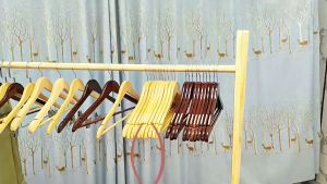SG READY STOCK 10PCS Solid Wood Hangers Boutique Solid Hanger Suit Shirt Trousers Sweaters Dress Premium Wooden Clothes Wood Hangers Clothes Hanger Wardrobe Drying Wood Hanger High Quality Style Wooden For Clothes Clothing