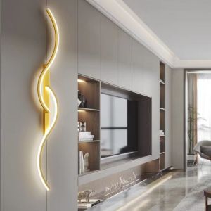 Modern Simple Long Wall Lamp  100CM Minimalist Bedroom Lamp Living RoomLamp Grid Lamp Sofa Tv Background Decorative Lamp Long Wall Lamp