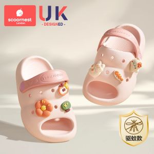 Soft Bottom Anti-Slip Childrens Slippers Indoor Outdoor Baby Bathing Home Slippers Boys Girls Summer Comfortable Cute EVA Slippers