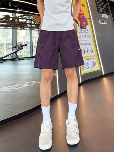 ZHUOCAN | Pleated Rivets Quick-Dry Summer Fitness Shorts