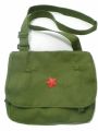 Retro Red Army Backpack 80 Years Old Canvas Star Commemorative Vintage Crossbody Peoples Service Bag for Youth. 