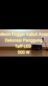 COD TaffLED Sistem Fogger Panggung Stage Machine Ejector with RGB LED - mesin asap panggung murah / mesin pembuat asap untuk panggung konser / mesin foging asap panggung / alat fogging asap panggung / mesin kabut asap panggung