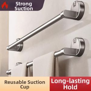 Suction Cup Towel Bar Bathroom Storage