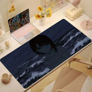 Serial L-Lain experiments Mouse Pad Non-slip Thickened MousePad Large Writing Lockedge Office Student Gaming Cushion