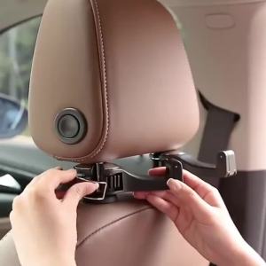Car Practical and convenient 4/1Pack Hooks for Bags Car Clips Front Seat Headrest Organizer Holder Auto Fastener Hangers Car Sto