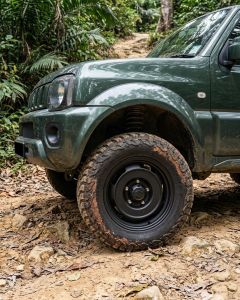 Matt Black Colour RETRO 15inch Alloy Rim for Suzuki Jimny (INCLUDE INSTALLATION)