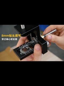 3 In 1 Doweling Jig Woodworking Pocket Drilling Locator Tool Kit Pocket Hole Jig Aluminium Alloy Puncher Locator Wood Dowel Hole Drilling Guide Jig Adjustable Pocket Hole Jig Wood Drill Bit Puncher Tools
