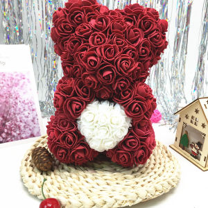 3.5inch Highly Realistic Foam Fake Roses Wedding Decorations
