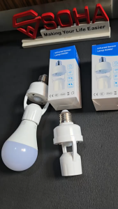 ART-084 Smart Fitting Sensor Gerak Lampu Bohlam Otomatis Nyala Sensor Gerak Infrared 60W Lampu E27