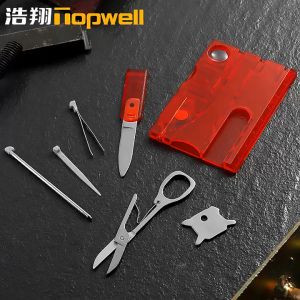 8Pcs/set Portable Multi Tools Outdoor Survival Camping Equipment Camping Credit Card Survival Pocket