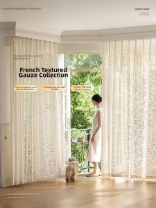 YIJIAREN | Lace Rose Butterfly French Sheer Curtain White Gauze Light Lux Modern