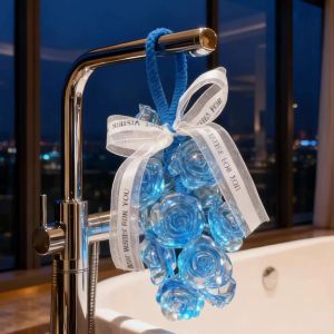 OUDINGSEGE | Handmade Crystal Rose Scented Soap Car Freshener