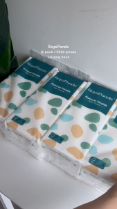 【4/12 Packs 】RoyoPanda Hanging Tissue Facial Tissue 2Ply=4Ply Air-cushion Deluxe Comfort Pulldown Bathroom Tissue 120*170MM ‌8280 Sheets