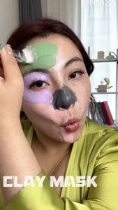 แคปซูลมาสก์โคลนอ่อนโยนจากธรรมชาติเพื่อทำความสะอาดใบหน้าทำความสะอาดล้ำลึกด้วยมัลติแอคชัน